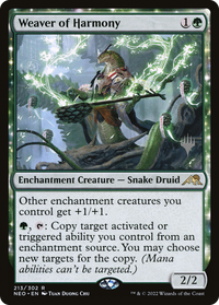 Weaver of Harmony (Promo Pack) [Kamigawa: Neon Dynasty Promos]