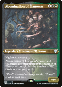 Abomination of Llanowar (Etched) [Commander Legends]