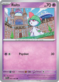 Ralts (027/091) [Écarlate et Violet : Destins Paldéens] 