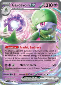 Gardevoir ex (29/091)  - SV Paldean Fates Holofoil