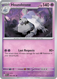 Houndstone (43/091)  - SV Paldean Fates Holofoil