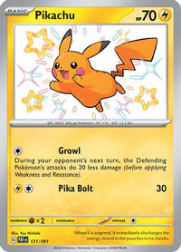 Pikachu (131/091) - SV Paldean Fates Holofoil