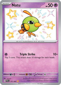 Natu (151/091)  - SV Paldean Fates Holofoil