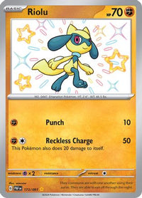 Riolu (173/091) - SV Paldean Fates Holofoil