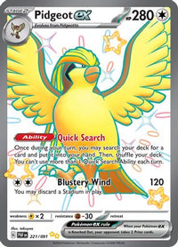Pidgeot ex (221) - SV Paldean Fates Holofoil