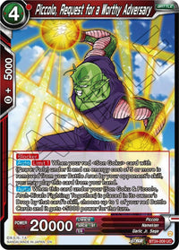 Piccolo, Request for a Worthy Adversary (BT24-009) [Beyond Generations] - POKÉ JEUX