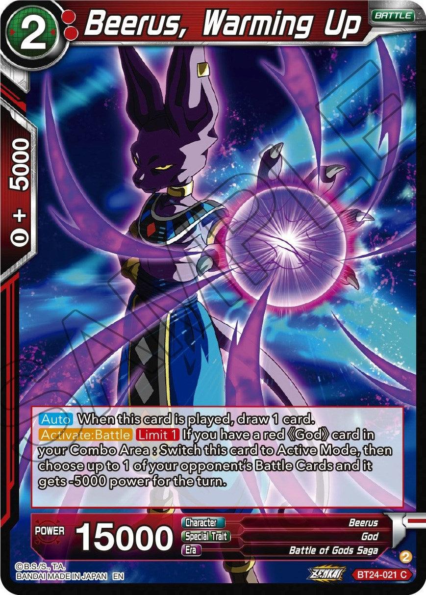 Beerus, Warming Up (BT24-021) [Beyond Generations] - POKÉ JEUX