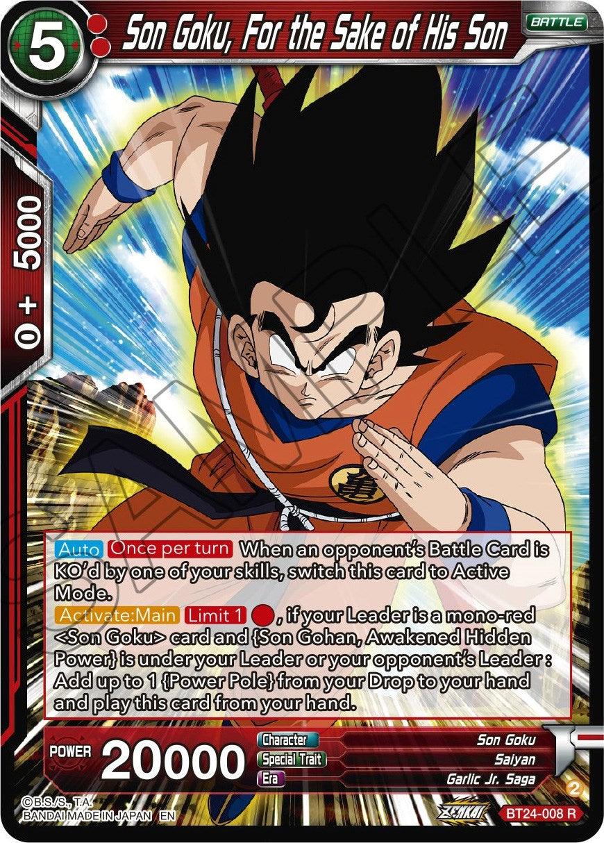 Son Goku, For the Sake of His Son (BT24-008) [Beyond Generations] - POKÉ JEUX