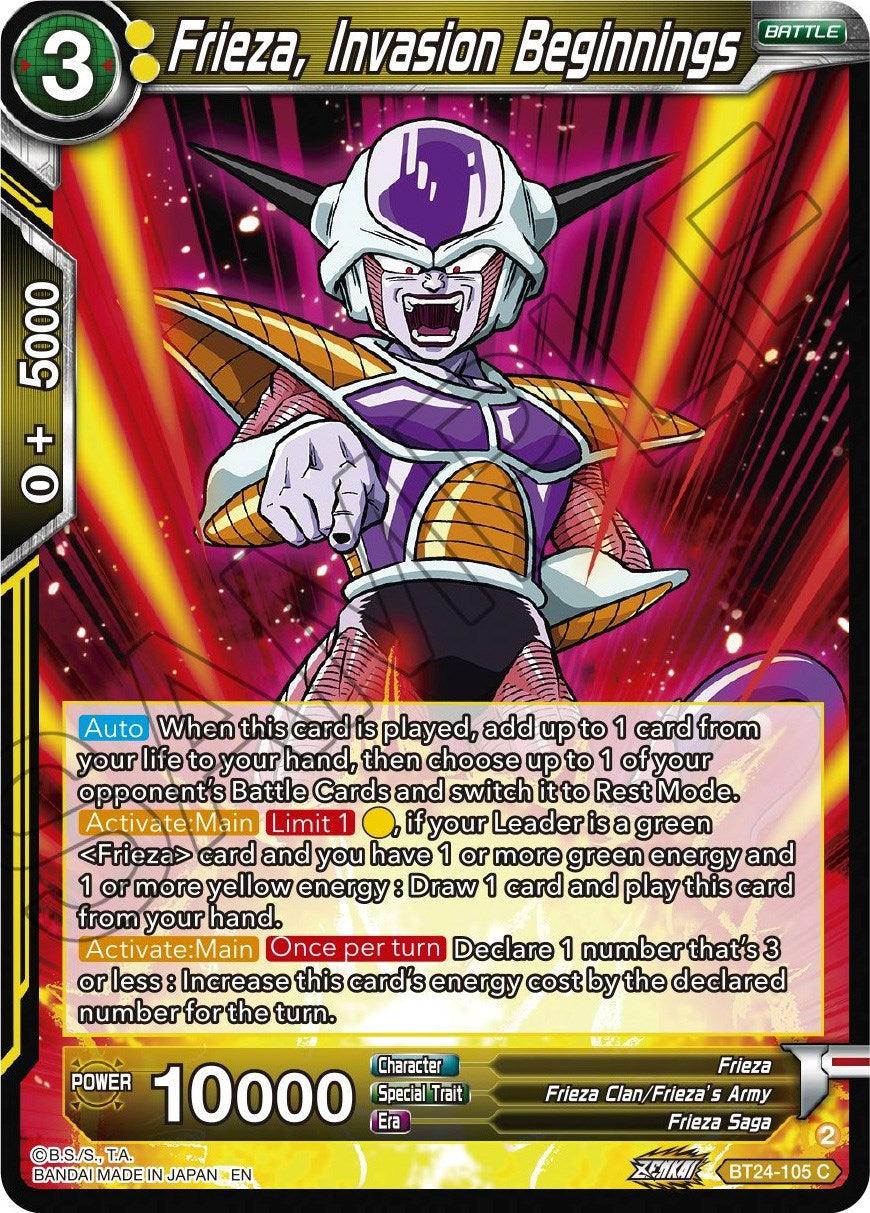 Frieza, Invasion Beginnings (BT24-105) [Beyond Generations] - POKÉ JEUX