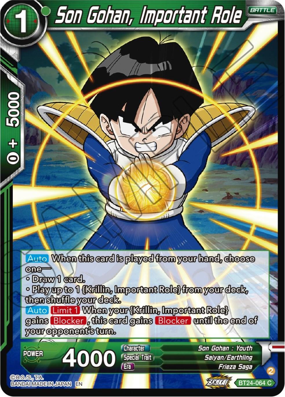 Son Gohan, Important Role (BT24-064) [Beyond Generations] - POKÉ JEUX