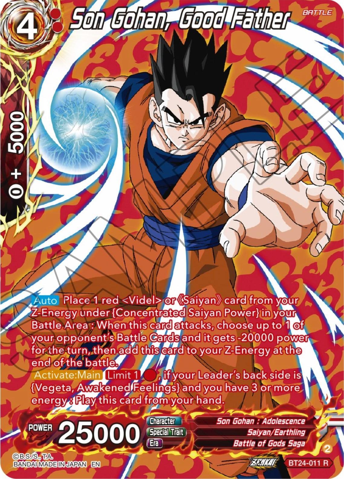 Son Gohan, Good Father (Collector Booster) (BT24-011) [Beyond Generations] - POKÉ JEUX