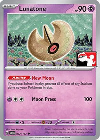 Lunatone (92/197)  - Prize Pack Series Cards