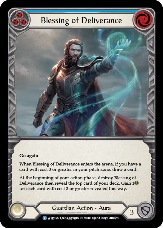 Blessing of Deliverance (Blue) [U-WTR056] (Welcome to Rathe Unlimited) Unlimited Rainbow Foil - POKÉ JEUX
