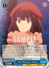 My Decision, Takina (LRC/W105-E073 R) [Lycoris Recoil]