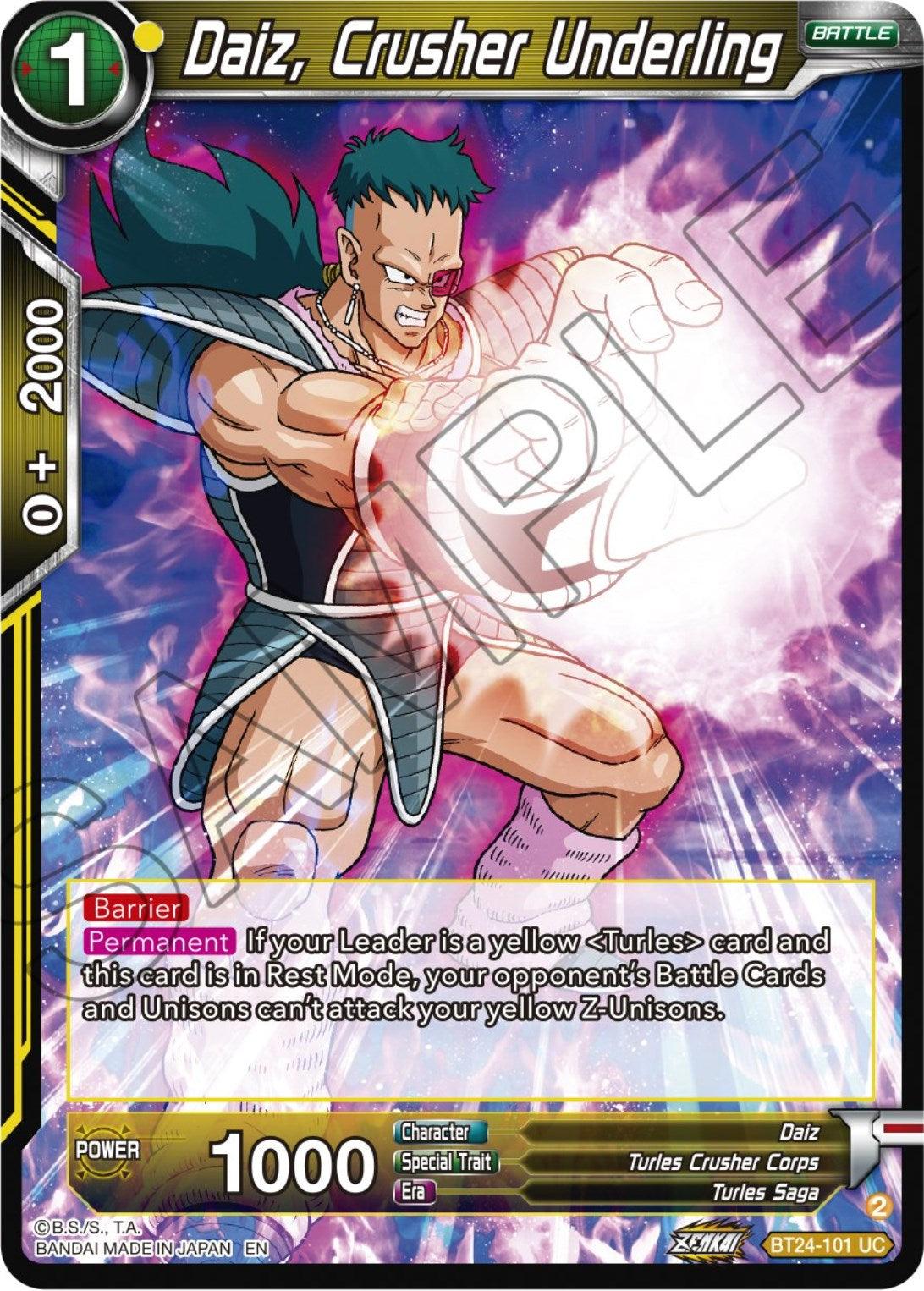 Daiz, Crusher Underling (BT24-101) [Beyond Generations] - POKÉ JEUX