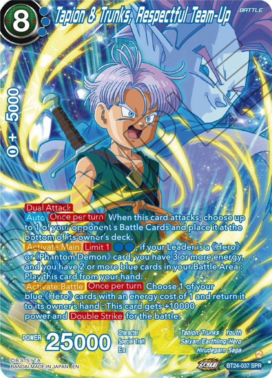 Tapin & Trunks, Respectful Team-Up (SPR) (BT24-037) [Beyond Generations] - POKÉ JEUX