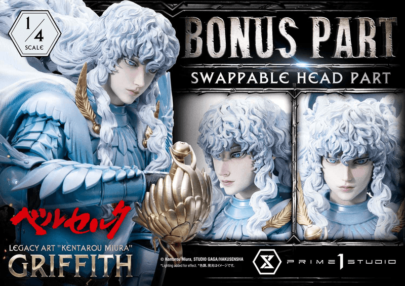 Legacy Art "Kentarou Miura" Berserk Griffith 1/4 Scale Bonus Version (Pre-Order)