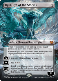 Ugin, Eye of the Storms (Borderless) (TDM-382) - Tarkir: Dragonstorm Foil