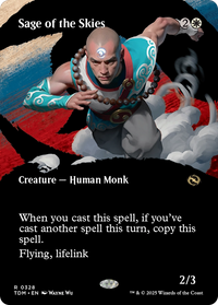 Sage of the Skies (Borderless) (TDM-328) - Tarkir: Dragonstorm Foil