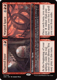 Charred Foyer // Warped Space [Duskmourn: House of Horror Promos]