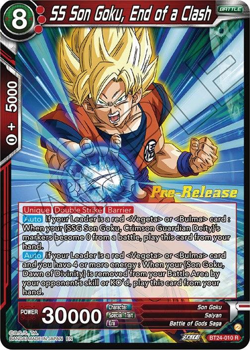 SS Son Goku, End of a Clash (BT24-010) [Beyond Generations Prerelease Promos] - POKÉ JEUX