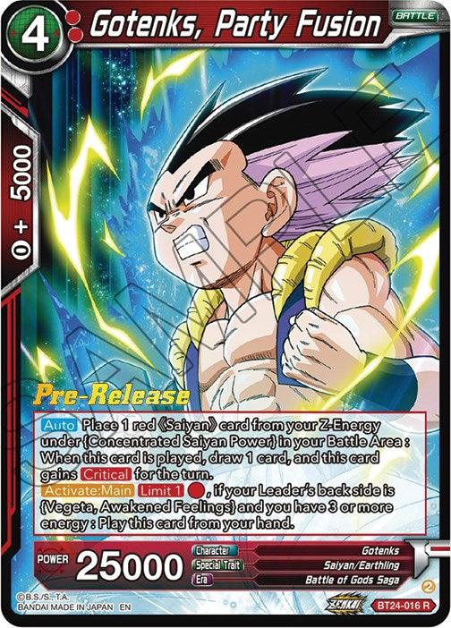 Gotenks, Party Fusion (BT24-016) [Beyond Generations Prerelease Promos] - POKÉ JEUX