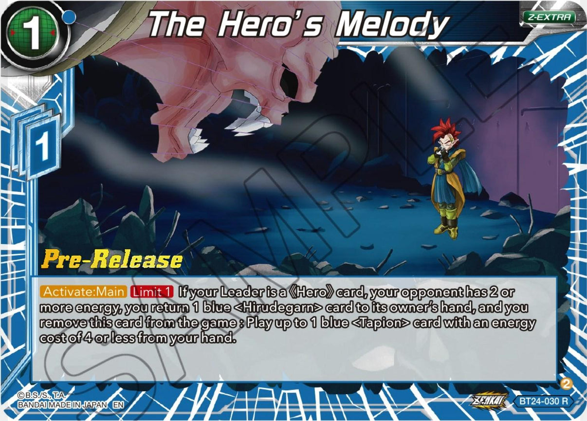 The Hero's Melody (BT24-030) [Beyond Generations Prerelease Promos] - POKÉ JEUX