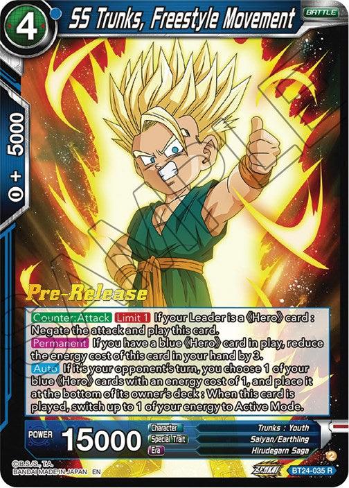 SS Trunks, Freestyle Movement (BT24-035) [Beyond Generations Prerelease Promos] - POKÉ JEUX