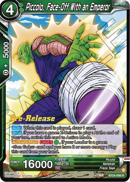 Piccolo, Face-Off With an Emperor (BT24-066) [Beyond Generations Prerelease Promos] - POKÉ JEUX