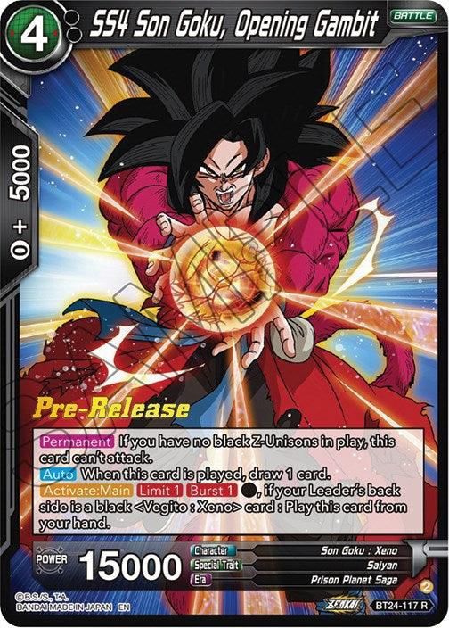 SS4 Son Goku, Opening Gambit (BT24-117) [Beyond Generations Prerelease Promos] - POKÉ JEUX