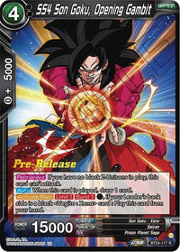 SS4 Son Goku, Opening Gambit (BT24-117) [Beyond Generations Prerelease Promos] - POKÉ JEUX