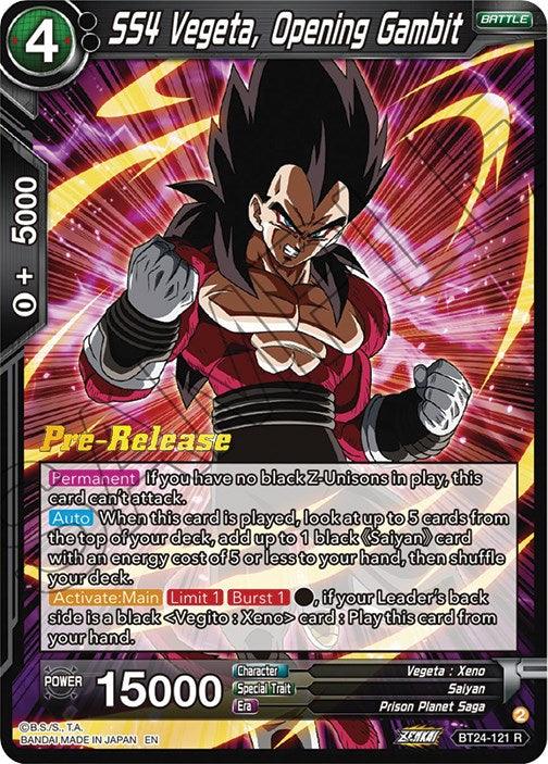 SS4 Vegeta, Opening Gambit (BT24-121) [Beyond Generations Prerelease Promos] - POKÉ JEUX