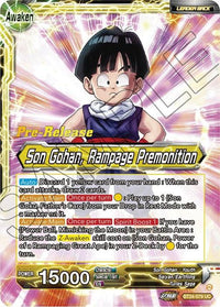Son Gohan // Son Gohan, Rampage Premonition (BT24-079) [Beyond Generations Prerelease Promos] - POKÉ JEUX