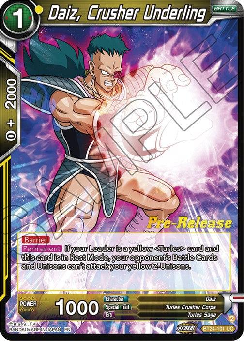 Daiz, Crusher Underling (BT24-101) [Beyond Generations Prerelease Promos] - POKÉ JEUX