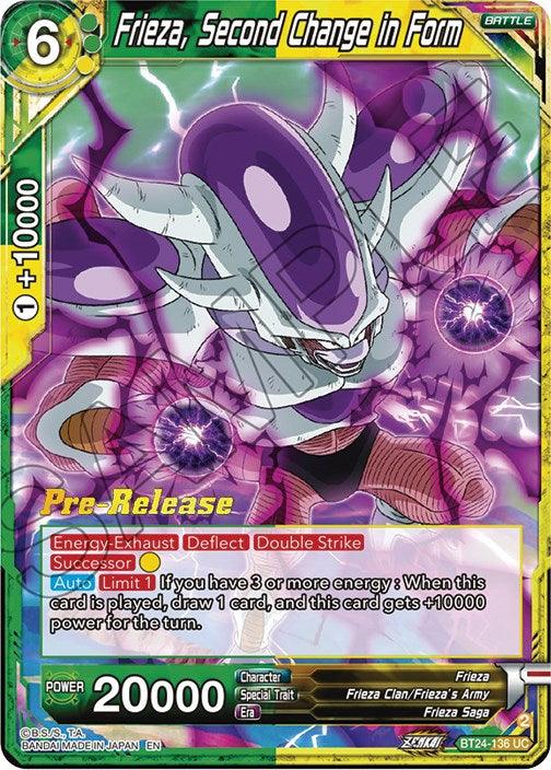 Frieza, Second Change in Form (BT24-136) [Beyond Generations Prerelease Promos] - POKÉ JEUX