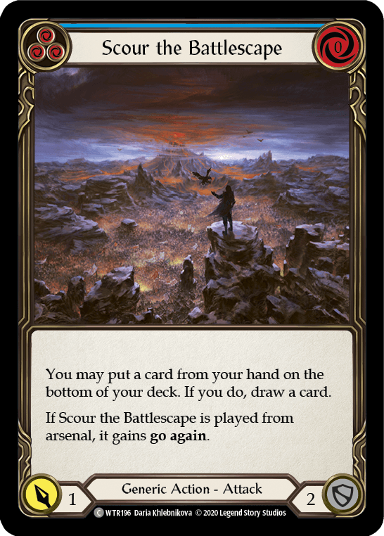 Scour the Battlescape (Blue) [U-WTR196] (Welcome to Rathe Unlimited) Unlimited Normal - POKÉ JEUX
