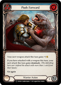 Push Forward (Blue) [U-CRU096] (Crucible of War Unlimited) Unlimited Normal - POKÉ JEUX