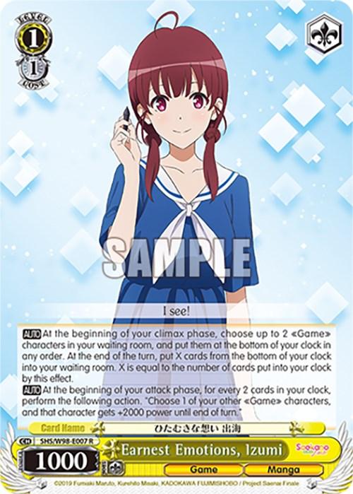 Earnest Emotions, Izumi (SHS/W98-E007 R) [Saekano the Movie: Finale] - POKÉ JEUX
