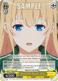 Heartfelt Words, Eriri (SHS/W98-E008 R) [Saekano the Movie: Finale] - POKÉ JEUX