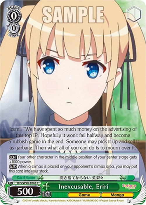 Inexcusable, Eriri (SHS/W98-E046 C) [Saekano the Movie: Finale] - POKÉ JEUX