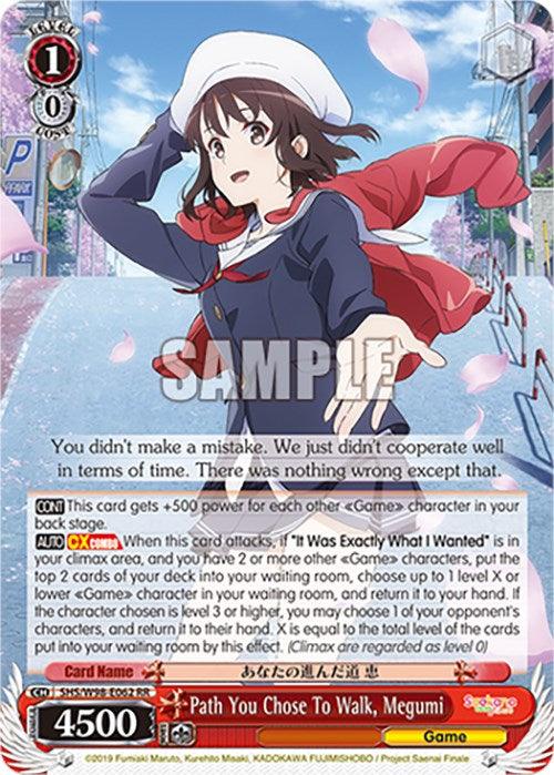 Path You Chose To Walk, Megumi (SHS/W98-E062 RR) [Saekano the Movie: Finale] - POKÉ JEUX