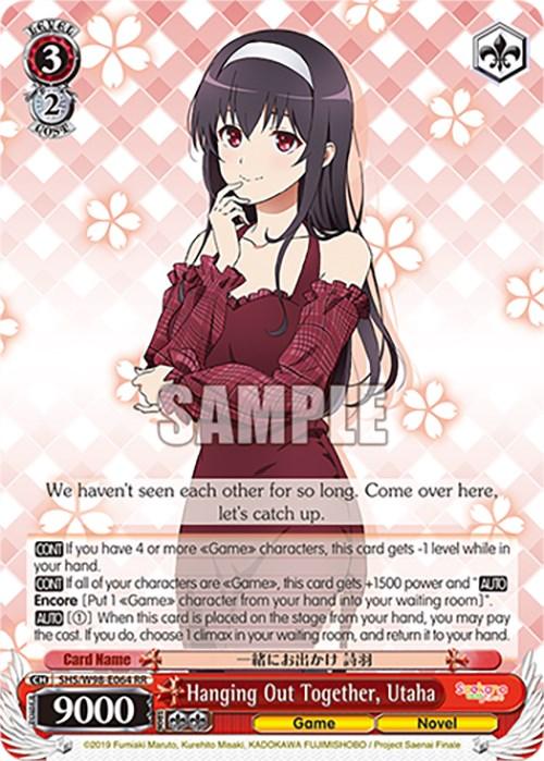 Hanging Out Together, Utaha (SHS/W98-E064 RR) [Saekano the Movie: Finale] - POKÉ JEUX