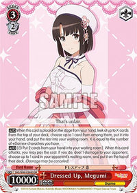 Dressed Up, Megumi (SHS/W98-E068S SR) [Saekano the Movie: Finale] - POKÉ JEUX