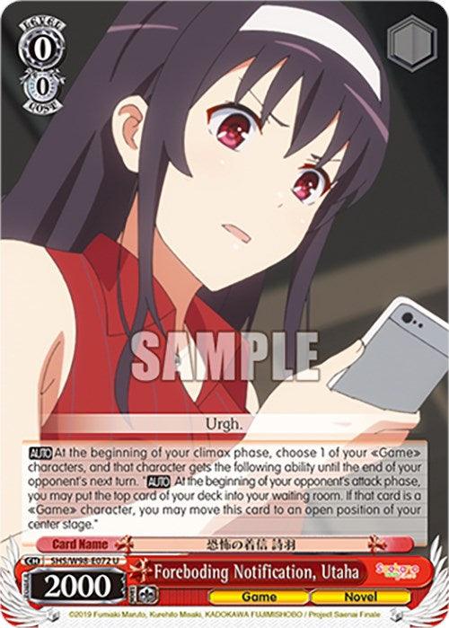 Foreboding Notification, Utaha (SHS/W98-E072 U) [Saekano the Movie: Finale] - POKÉ JEUX