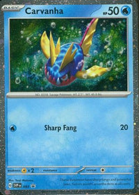 Carvanha (93) - SV Scarlet & Violet Promo Cards Holofoil
