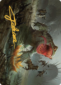 The Gitrog, Ravenous Ride Art Card (Gold-Stamped Signature) [Outlaws of Thunder Junction Art Series] - POKÉ JEUX