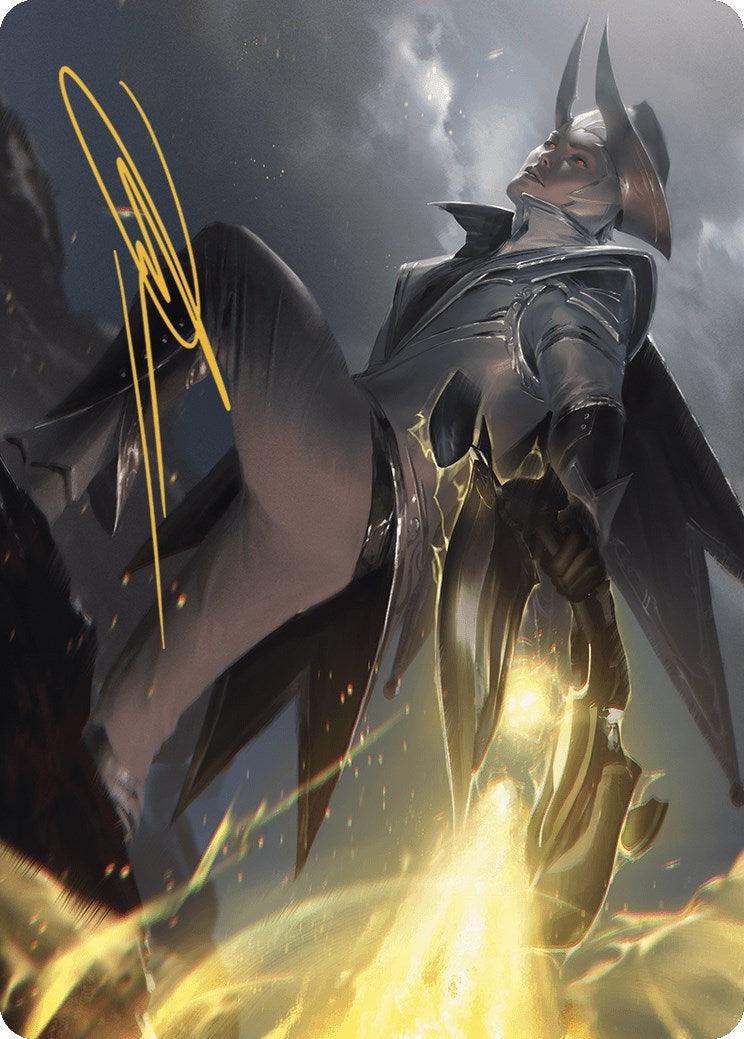 Ruthless Lawbringer Art Card (Gold-Stamped Signature) [Outlaws of Thunder Junction Art Series] - POKÉ JEUX