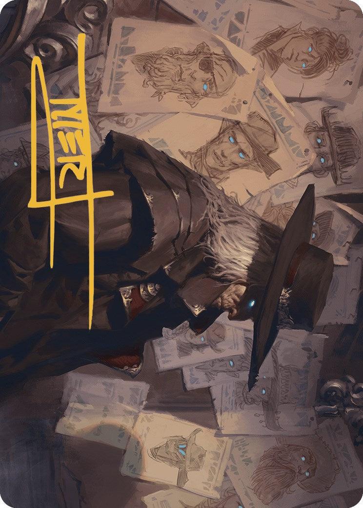 Lazav, Familiar Stranger Art Card (Gold-Stamped Signature) [Outlaws of Thunder Junction Art Series] - POKÉ JEUX