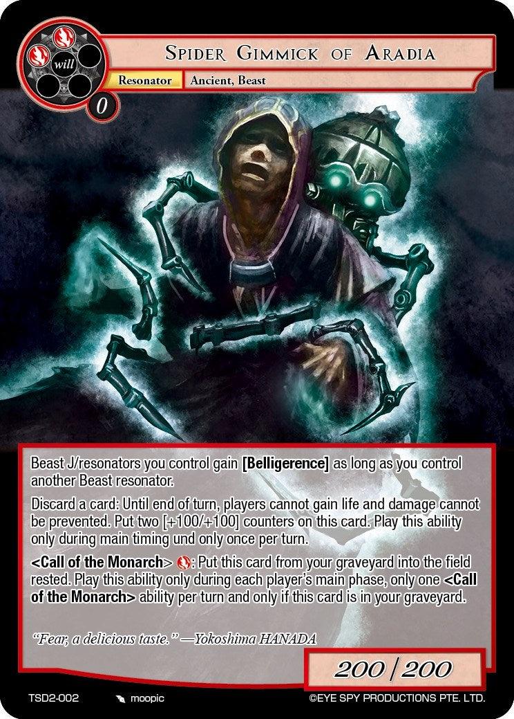 Spider Gimmick of Aradia (TSD2-002) [Starter Deck: Yokoshima] - POKÉ JEUX