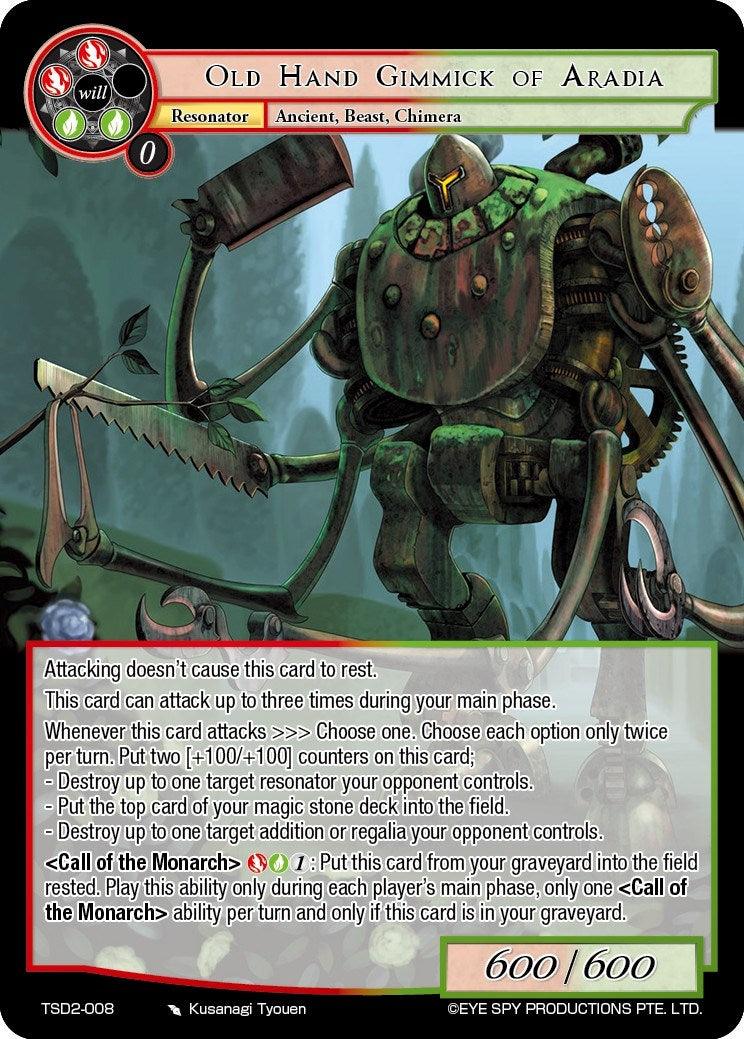 Old Hand Gimmick of Aradia (TSD2-008) [Starter Deck: Yokoshima] - POKÉ JEUX
